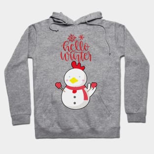 hello winter, hello christmas, christmas party Hoodie